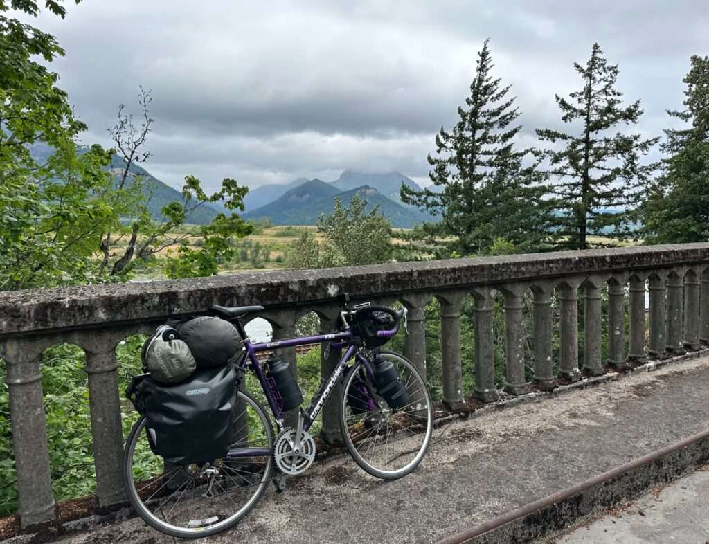 Cross-country biking in Oregon