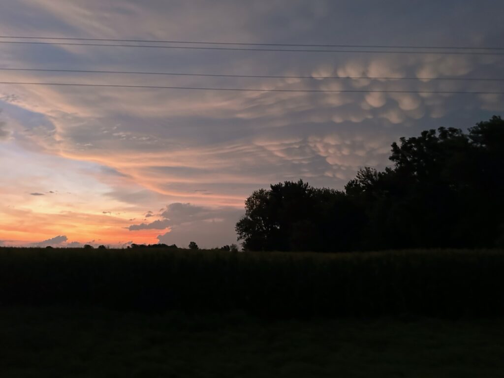 Day - 29 - Morning Glow on Mammatus Clouds