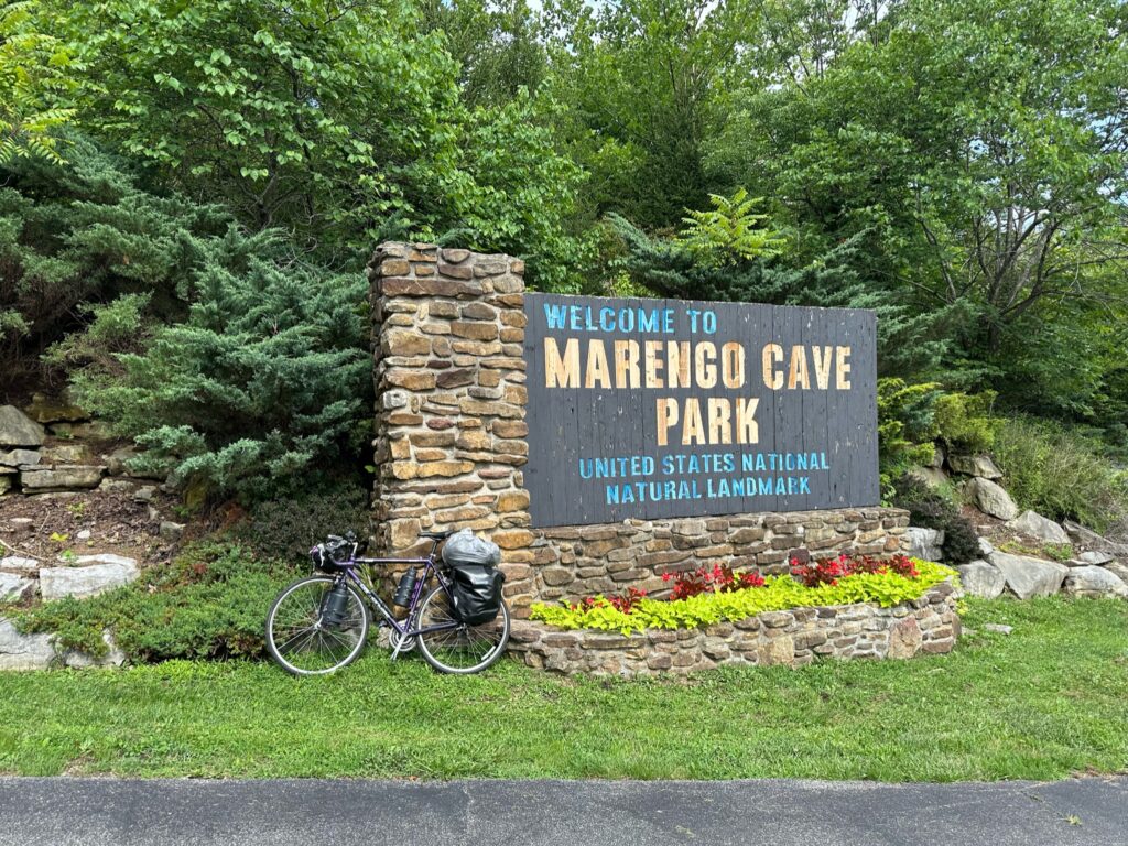 Day 35 - Marengo Cave. My Campground for tonight.