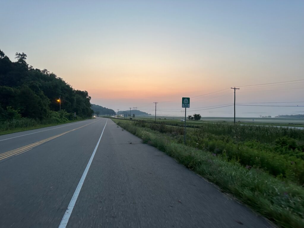 Day 39 - Sunrise in the middle of Ohio