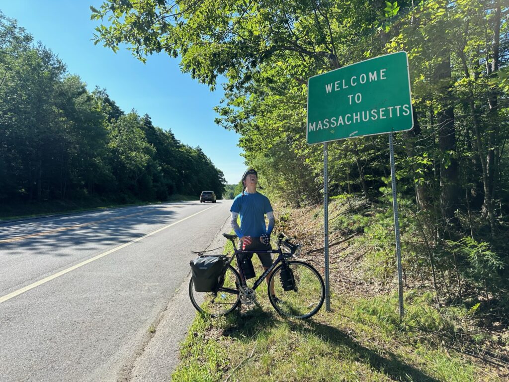 Day 47 - Welcome to Massachusetts. My last state, state Number 17 and my home.